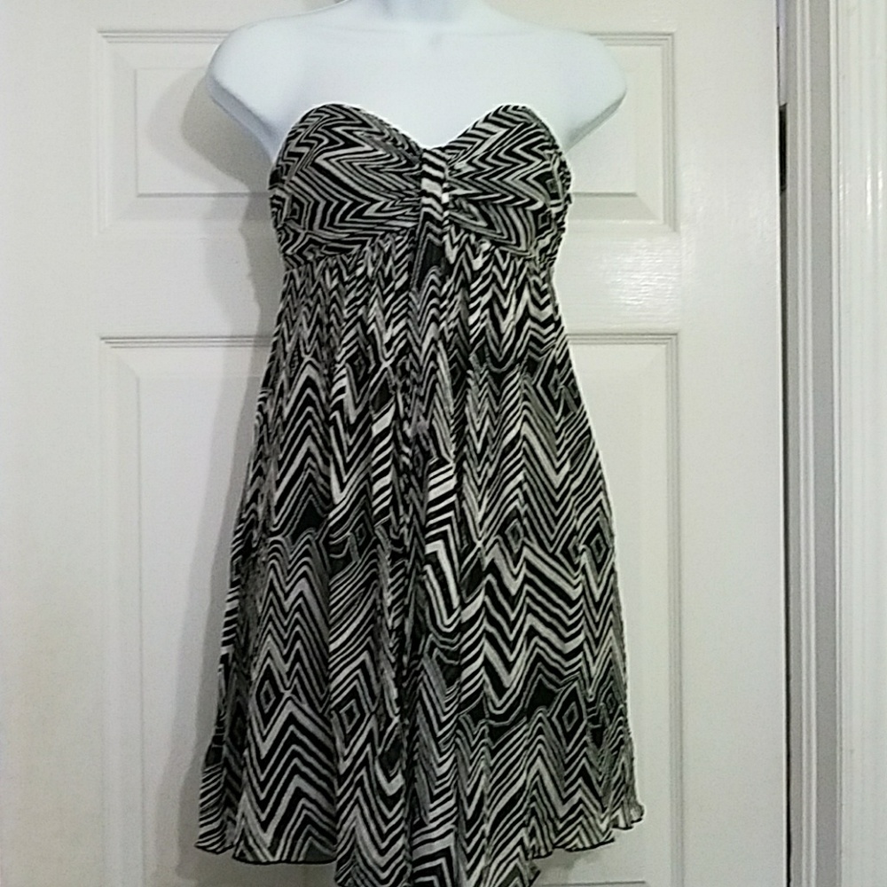 Strapless silk dress!!
